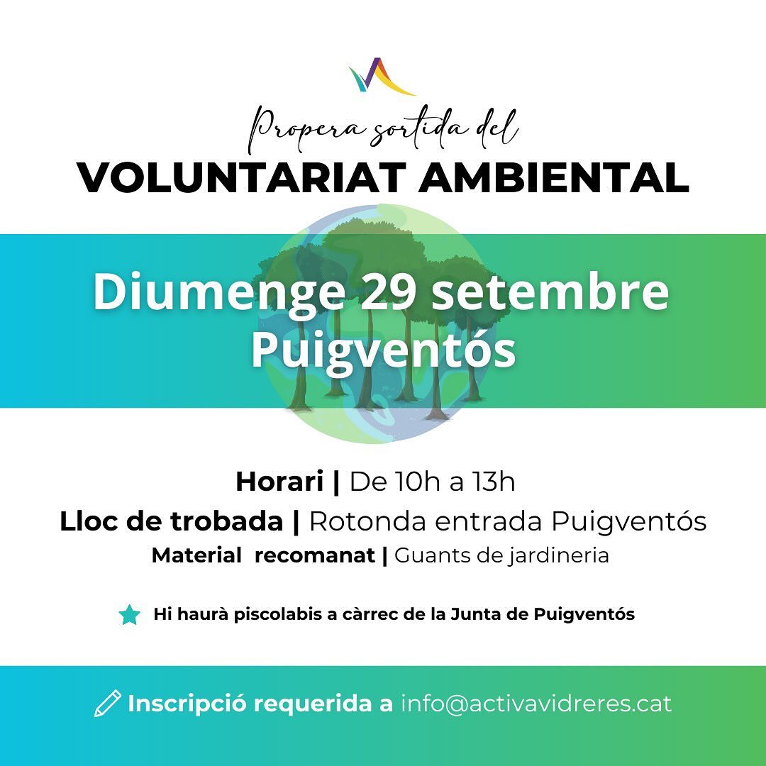 Voluntariat ambiental al barri de Puigventós