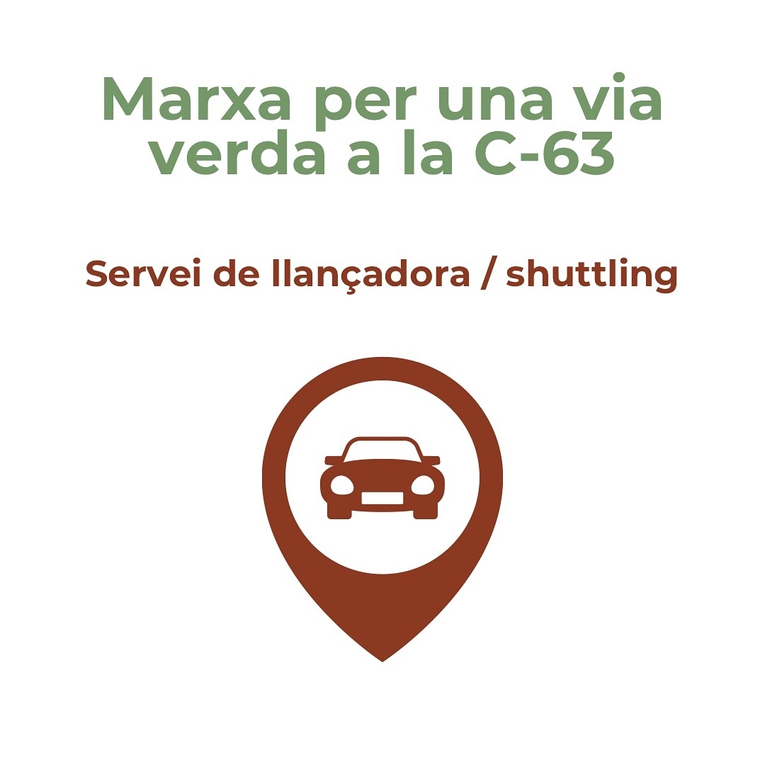 🚍 Servei de llançadora per Marxa per la Via Verda de la C-63!