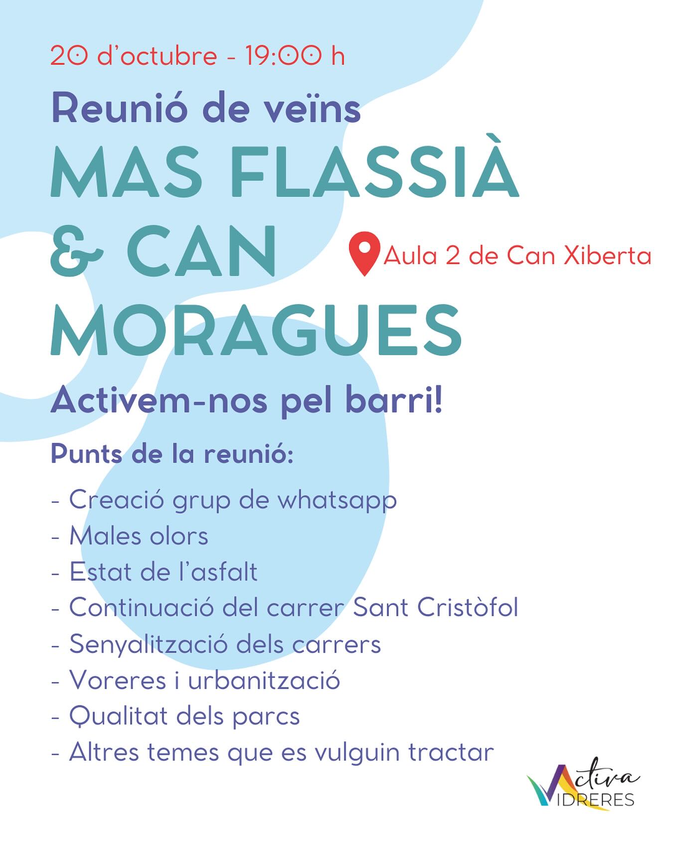 Reunió de veïns Mas Flassià i Can Moragues